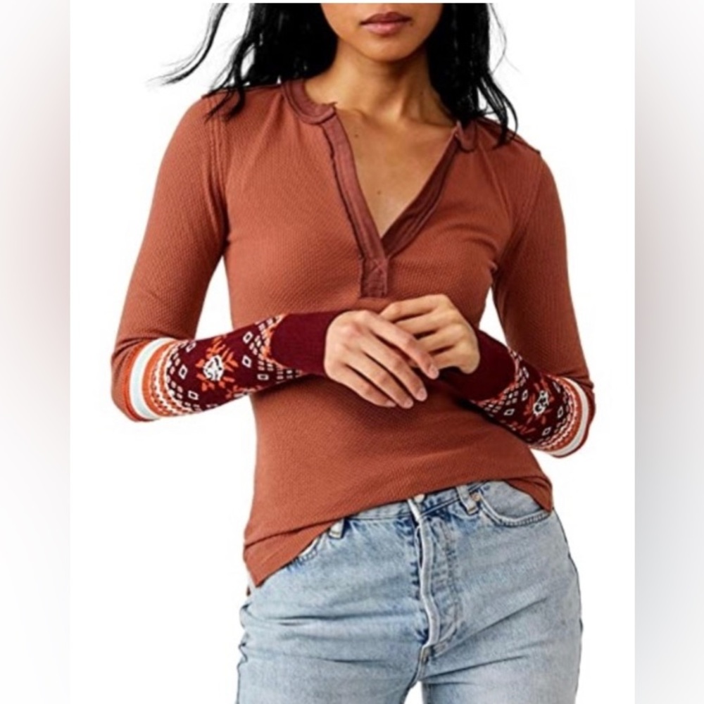 12._NWT Mikah Lating Cuff Autumn Free People Sweater
